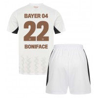 Bayer Leverkusen Victor Boniface #22 Auswärts Trikotsatz Kinder 2024-25 Kurzarm (+ Kurze Hosen)